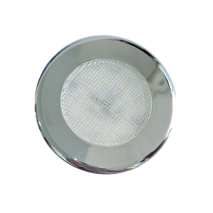 Ankastre Led Spot No.1 - Krom Çerçeve / Beyaz Işık
